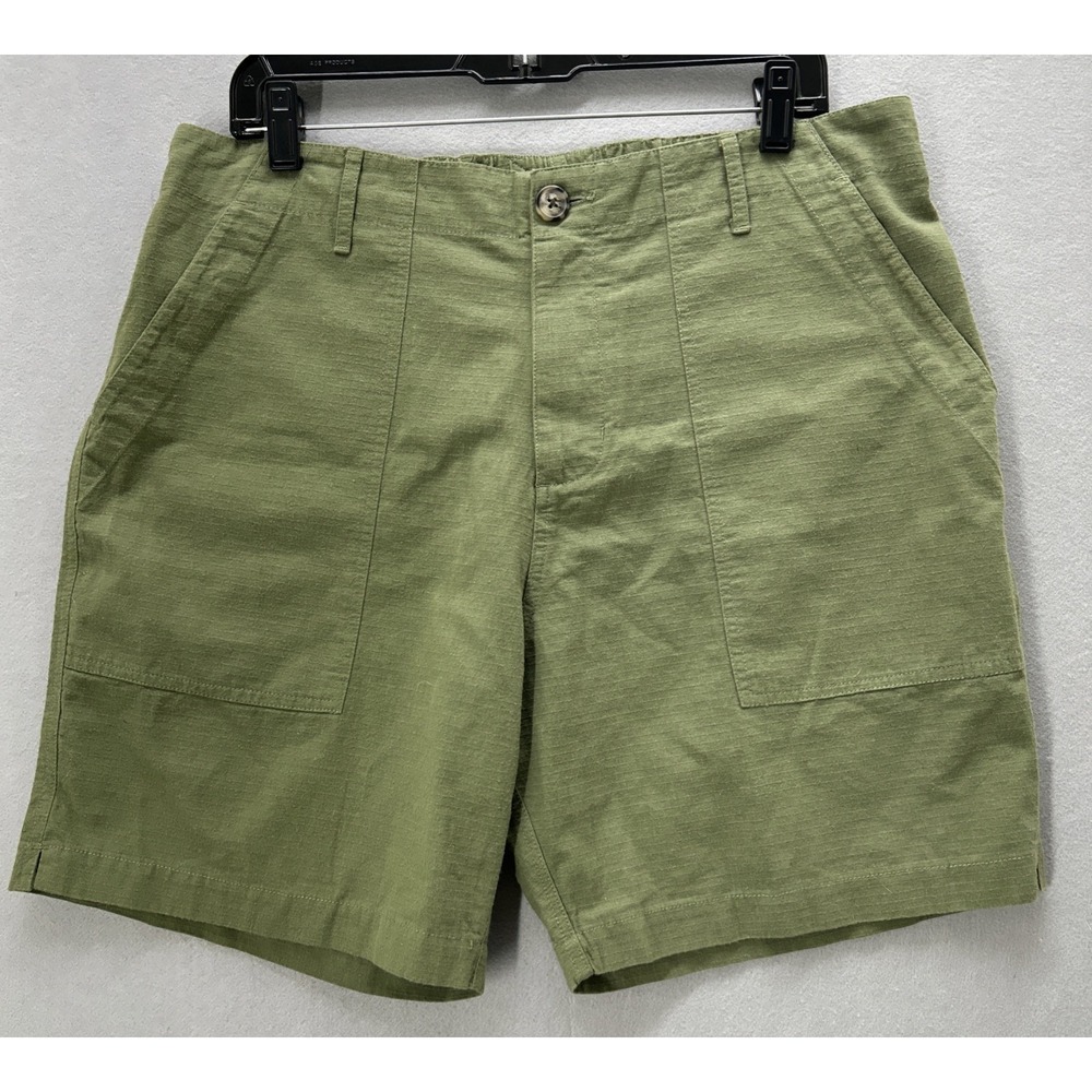 Mollusk California Utility Shorts Green Ripstop Cotton Men Size XL (32-36)